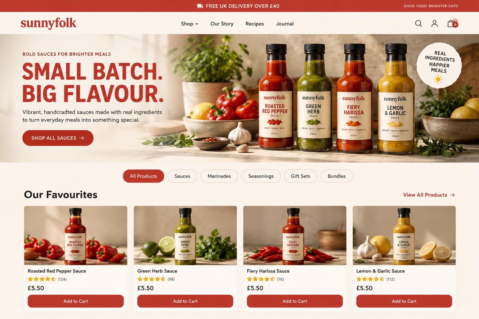 Design concept: premium ecommerce website